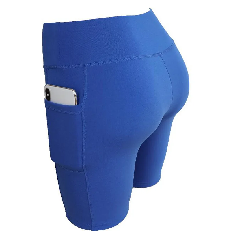 Womens Yoga Shorts - Quick Dry Fitness Biker Running Shorts with Pocket