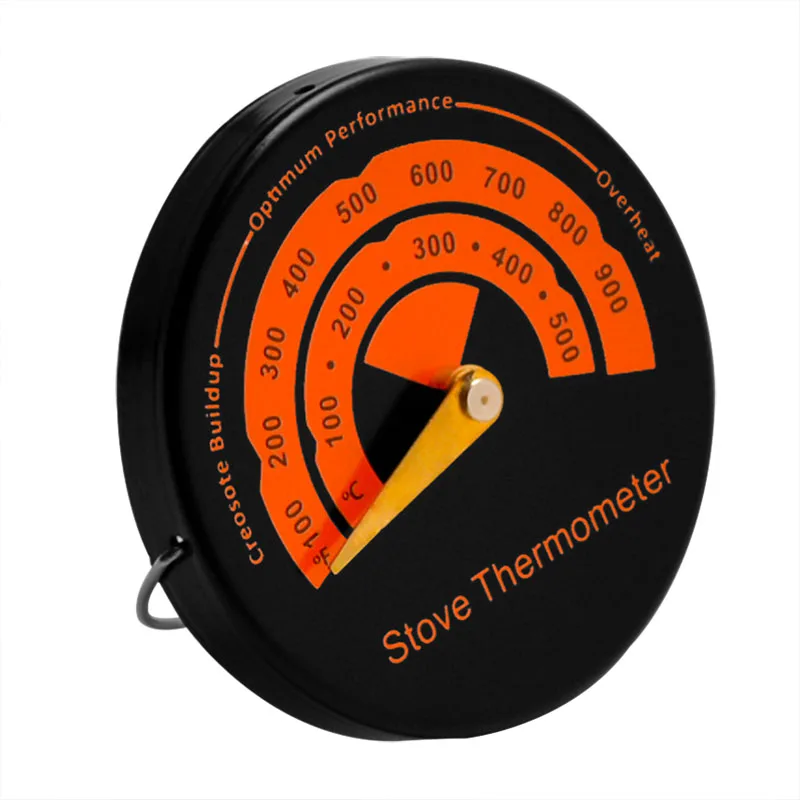 0-500 Celsius Magnetic Fireplace Thermometer Temperature Monitor Barbecue Oven Wood Stove Heater Gauge Meter