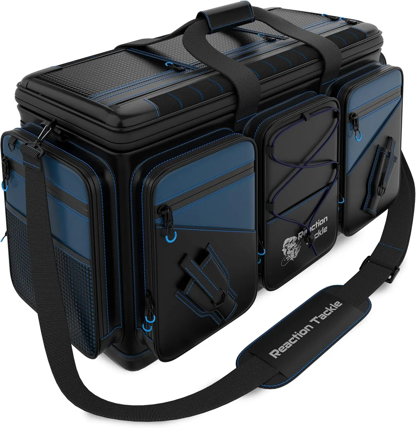 Fishing Tackle Bag &ndash; Salt Water Resistant Tackle Box Bag, 1000D PVC Waterproof Material, Durable Liner, Removabl
