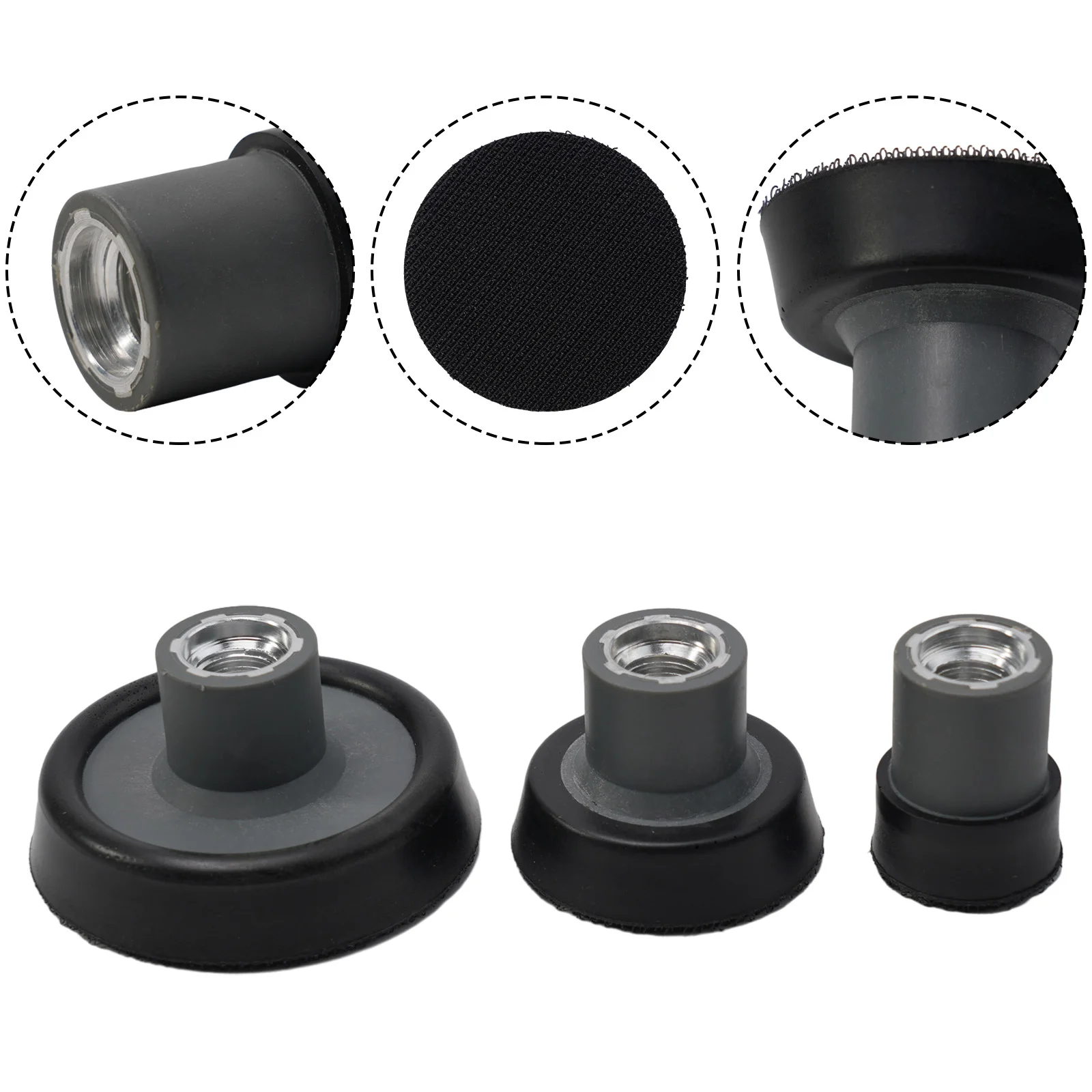 

Backing Pad Polishing Plate Polishing Machine Sanding Polishing Pad Suitable For Rotary 3PCS 1/2/3 Inch Plate Backing Pad