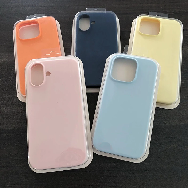 Deluxe liquid silicone case For iPhone 15 14 13 12 11 Pro Max 15 Pro 14 16 Plus New drop proof phone cover With box