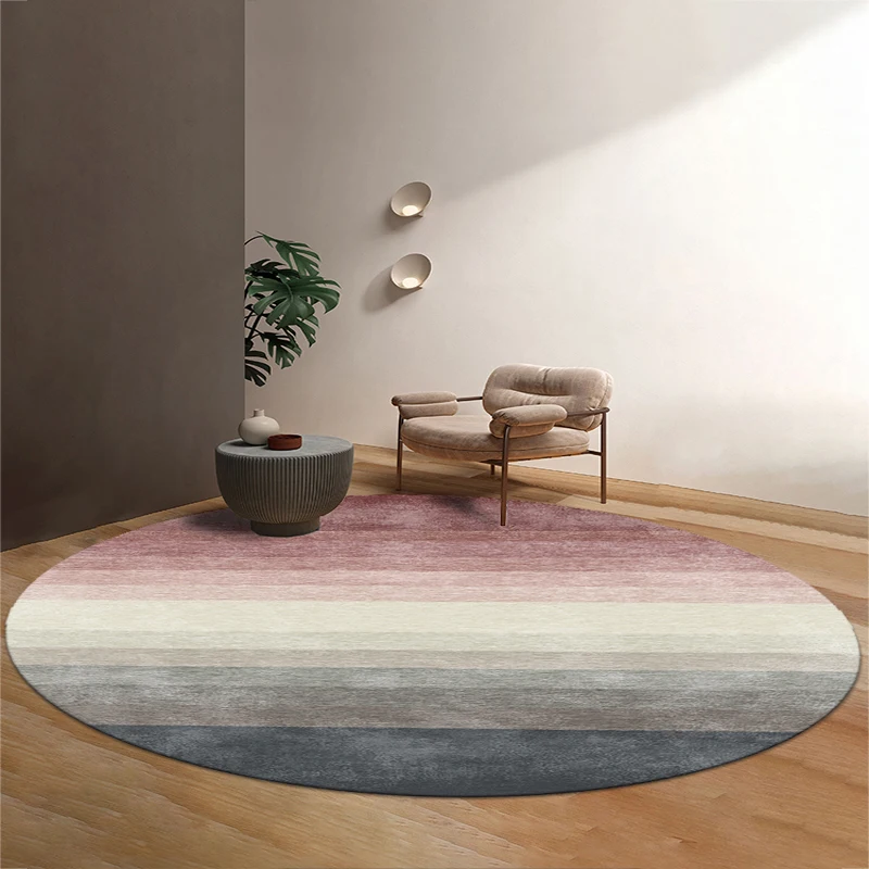

Ins Style Round Carpets Modern Living Room Rugs Home Bedroom Bedside Carpet Large Area Cloakroom Lounge Rug Non-slip Floor Mats