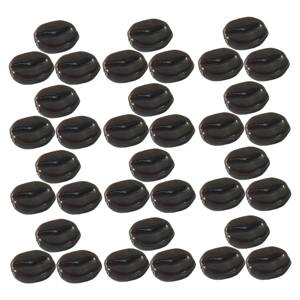 1팩 실물 같은 PVC 커피콩 DIY 액세서리 헤어핀, 휴대폰 케이스 장식, 스크랩북킹, 레스토랑, 바, 웨딩 파티 소품