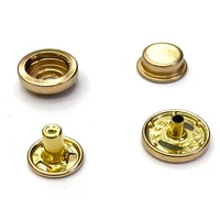Brass Material Snap Fasteners +Tools Sewing Gold Color Snap-fastener Jeans Buckle High Quality Jacket Leather Rivets Buttons 1