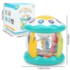 Baby multifunctional light and music hand drum, rotating projection drum early education machine, educational toy 6