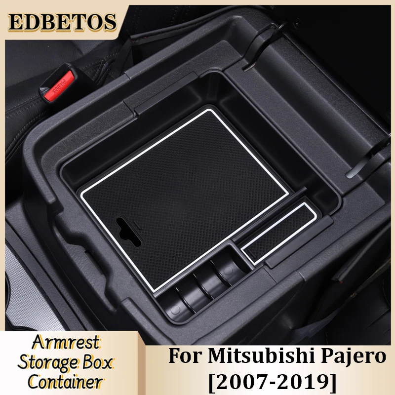 

Car Armrest Storage Box Tray For Mitsubishi Pajero V93 V95 V97 V98 2007 2008 2009 2010 2011 2012 2013 2014 2015-2019 Accessories