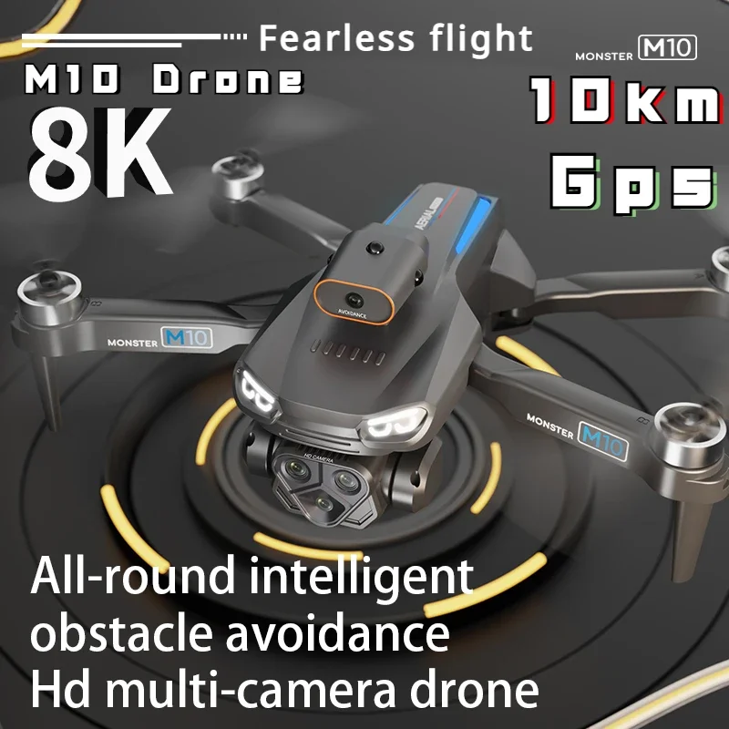 M10 Pro GPS  8K  4K HD ī޶,   帧 ȭ, 귯ø  RC , 8km Ǹ 