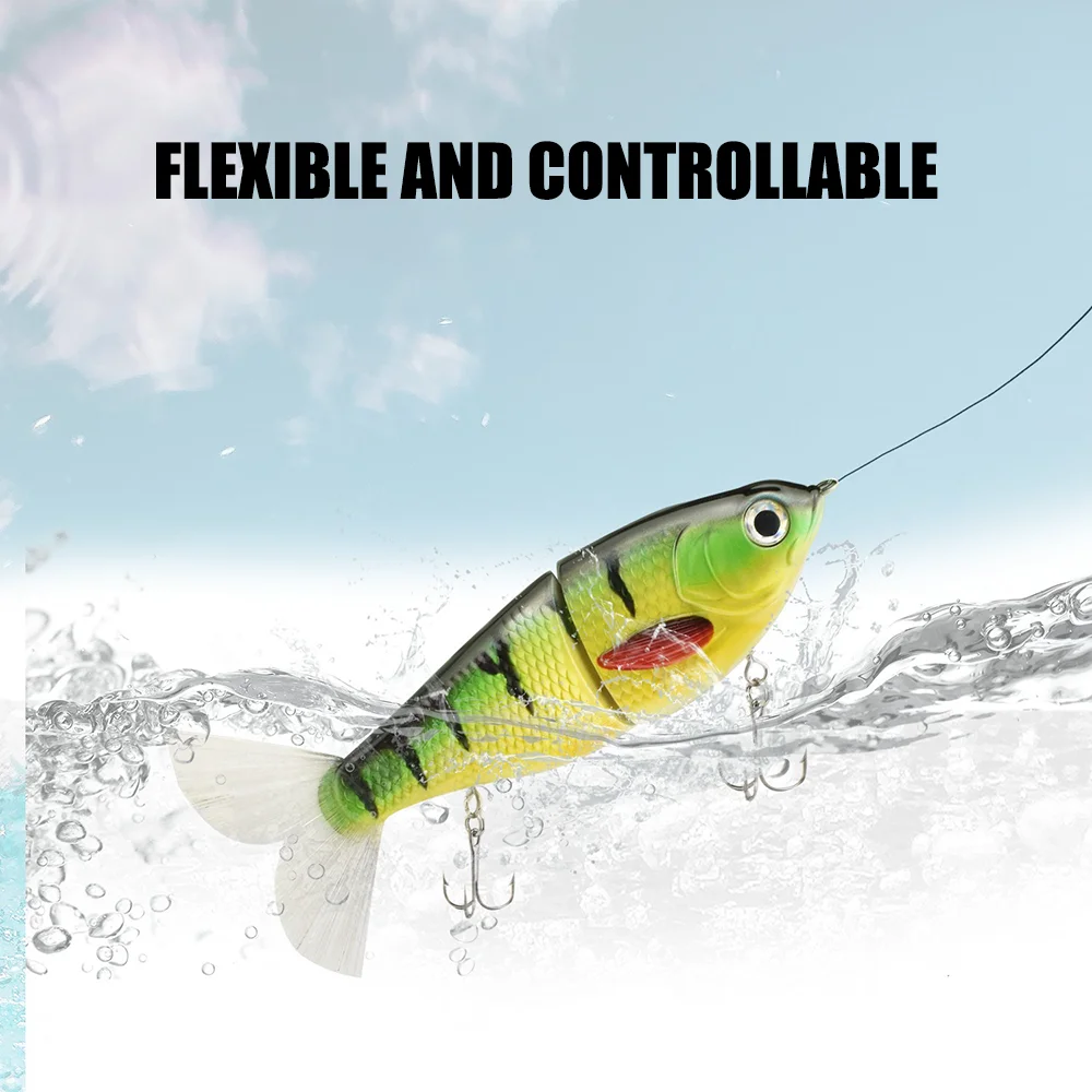 Sinking Swimbait 175mm 70g Multi Jointed Bait Glider Trolling Fishing Lures Artificial Hard Bait Pike Lure Bass Fishing Tackle