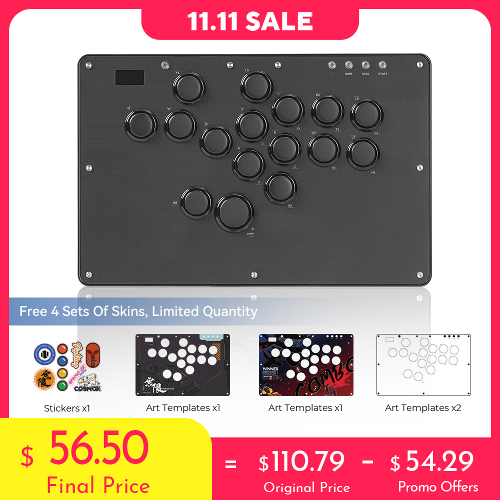 Haute42 Fightstick Arcade Controller Joystick Hitbox Leverless Controller For PC/PS4/PS5/Switch Fight Stick Game Controller