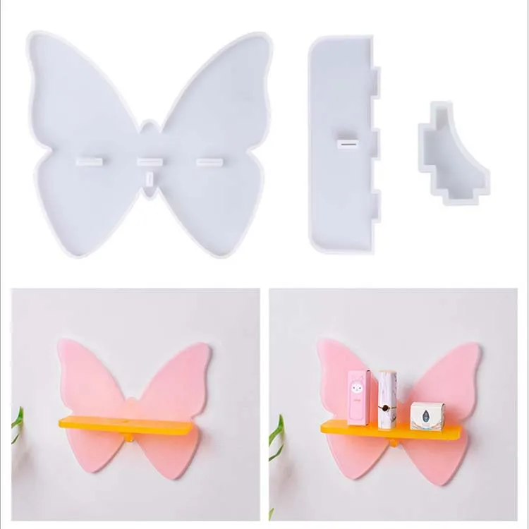 

Diy Crystal Drop Glue Butterfly Rack Mold Mirror Wall Bow Bracket Pendant Set Table Silicone Mold