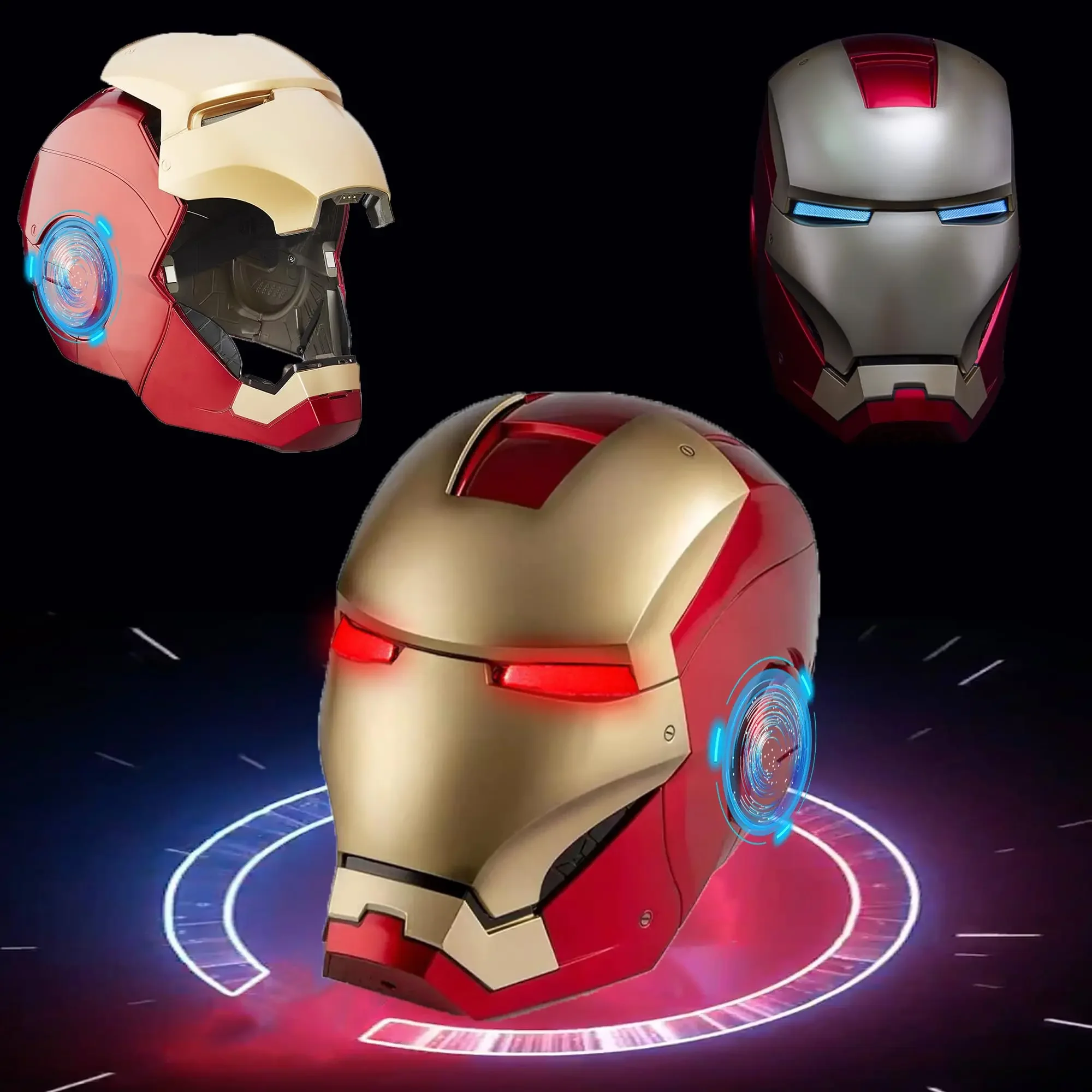 アイアンマンヘルメット スーパーヒーロー アイアンマン ヘルメット レア フィギュア