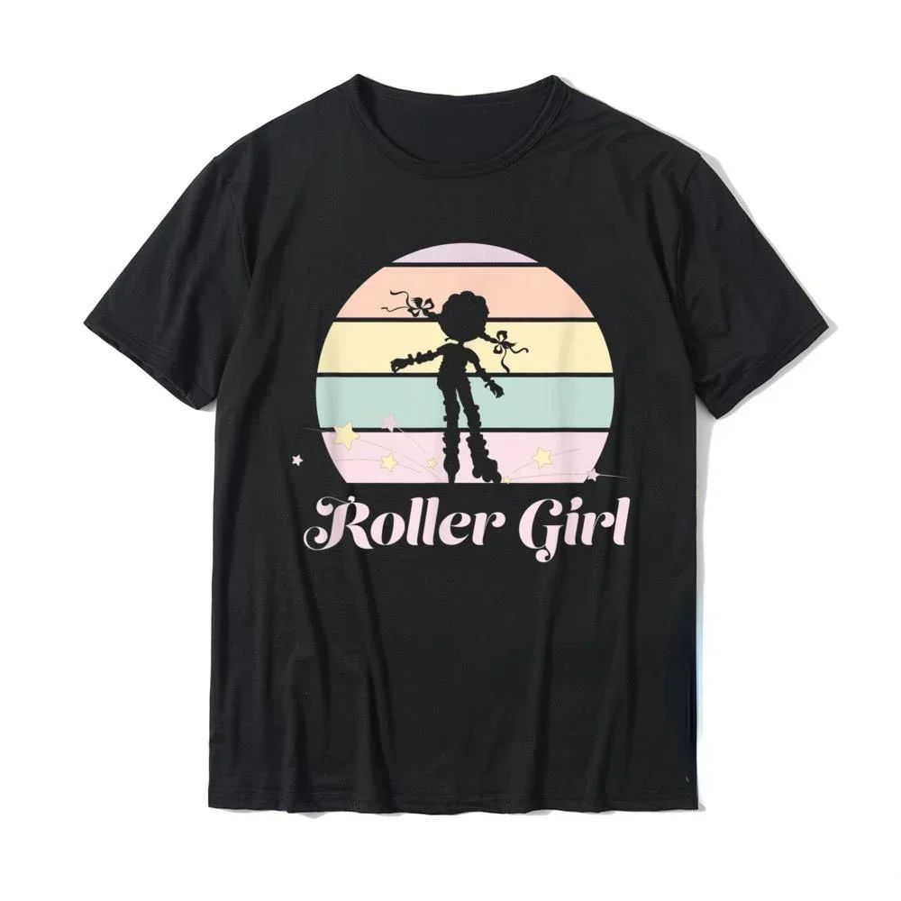 Divertente Roller Girl Vintage Rollerblades Gift Skating T-Shirt Magliette Uniche Prevalente Top E Tees Uomo Personalizzato