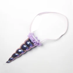 Vibrant Rainbow Metallic Cosplay Headband - Festival & Birthday Party Hair Accessory (Colorful blue)