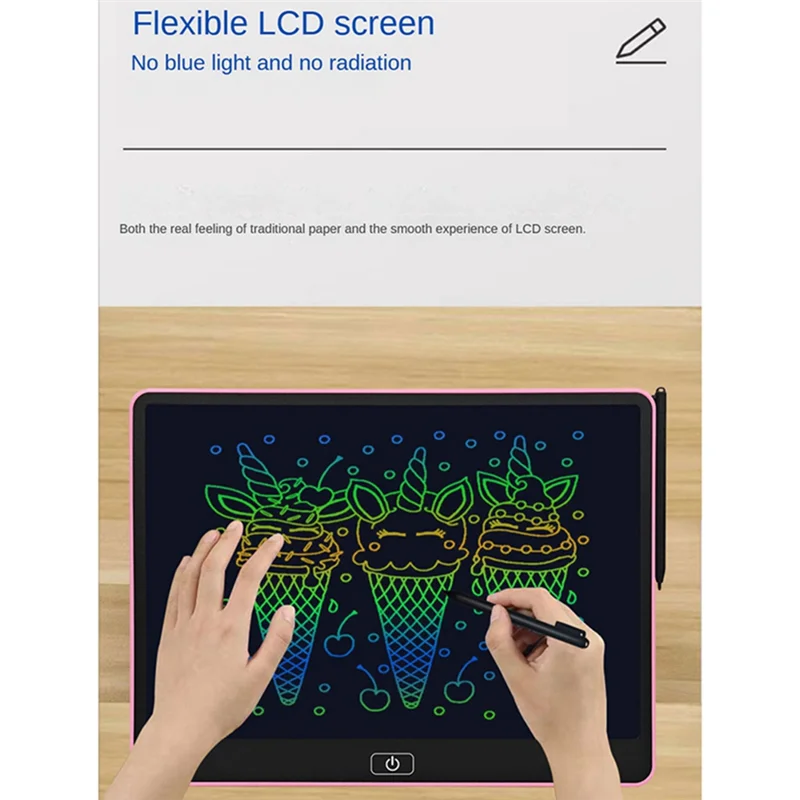 L07A-16 인치 색상 LCD 쓰기 태블릿 전자 그리기 낙서 보드 디지털 다채로운 필기 패드