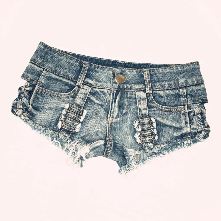 Description Picture 2 of itemшорты женский Women's Sexy Cut Off Denim Jeans Shorts Bow Mini Hot Pants Clubwear