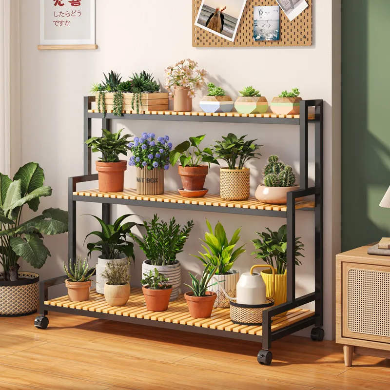 Legs Flowers Plant Shelf Organizer Frame Corner Patio Plant Stands Tiered Backdrop Soporte Para Plantas Balcony Furniture