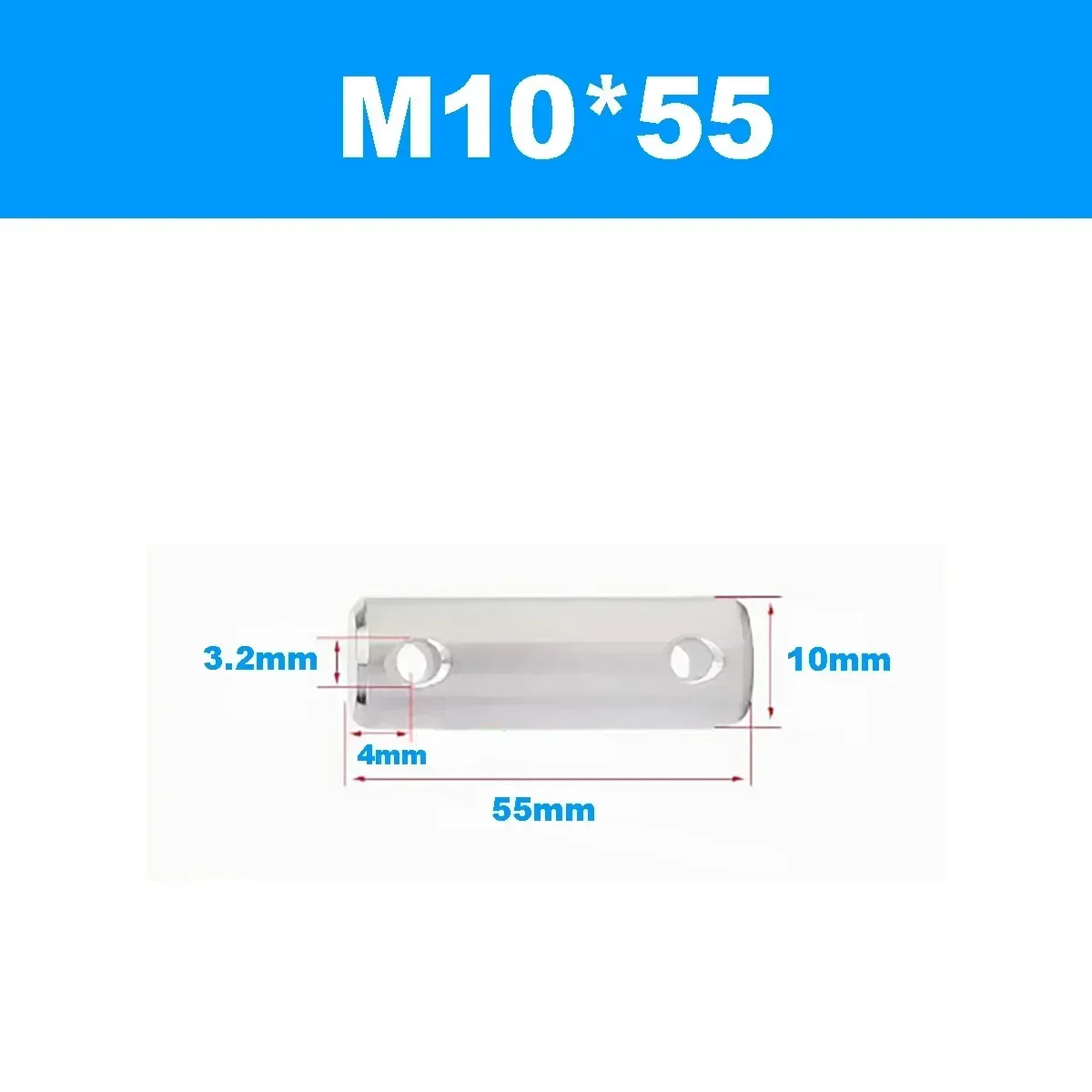 2pcs   10x55