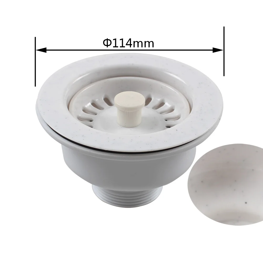 TALEA Drainer Kit PP Material Sink Strainer Assembly Kit Quartz Stone Sink Marble Strainer 114MM XK252C003 sink strainer kitchen sink strainer