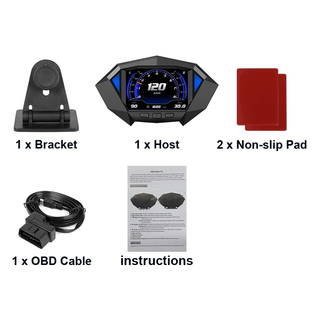 LEEPEE P1  HUD ÷, ڵ  ӵ,  ,  ÷, OBD2 GPS  ý,  