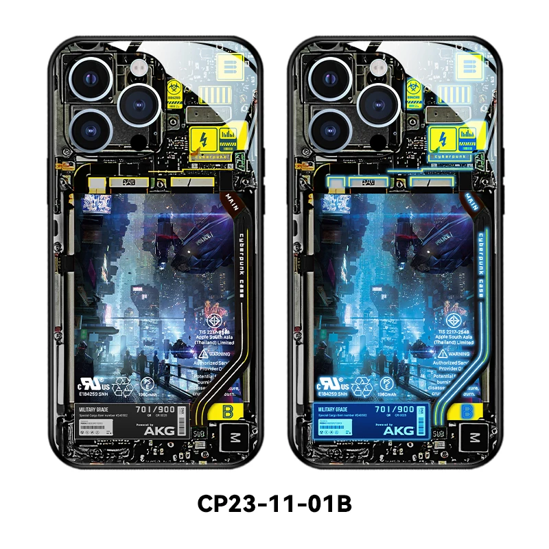 Cyber City Smart Luminous Phone Case Call Message Reminder For HUAWEI P50 P40 P30 PRO Protective Shell Color Lights