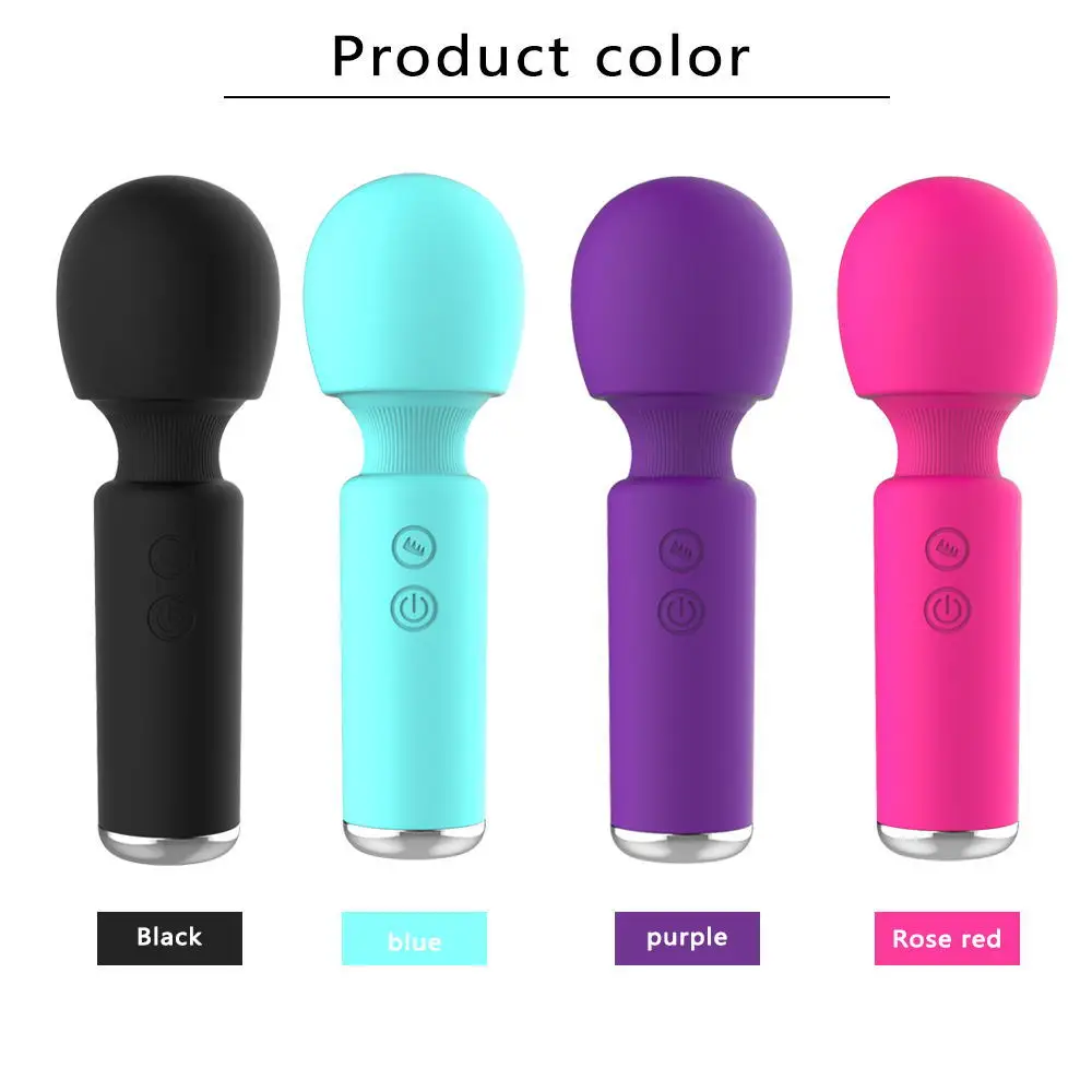 10 Speed Vibrator Magic Wand Female Clitoris Stimulator Masturbator USB Magnetic Charging AV Stick Sex Toys Woman Adult Toy