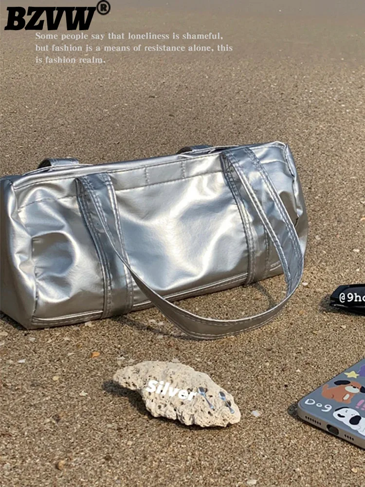 

Женская серебряная сумочка BZVW, новинка 2024, модная Женская Ручная Сумочка для отдыха