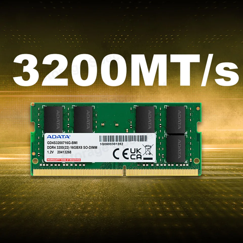 Adata RAM DDR4 Memory 16GB 32GB 3200MHz SO-DIMM Memory Module for