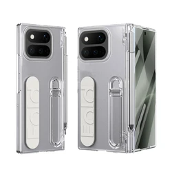 Full Protection Shockproof Case with Pen Slot, Wristband, Screen Protector, and Stand for Google Pixel 11 Pro Fold (Clear)