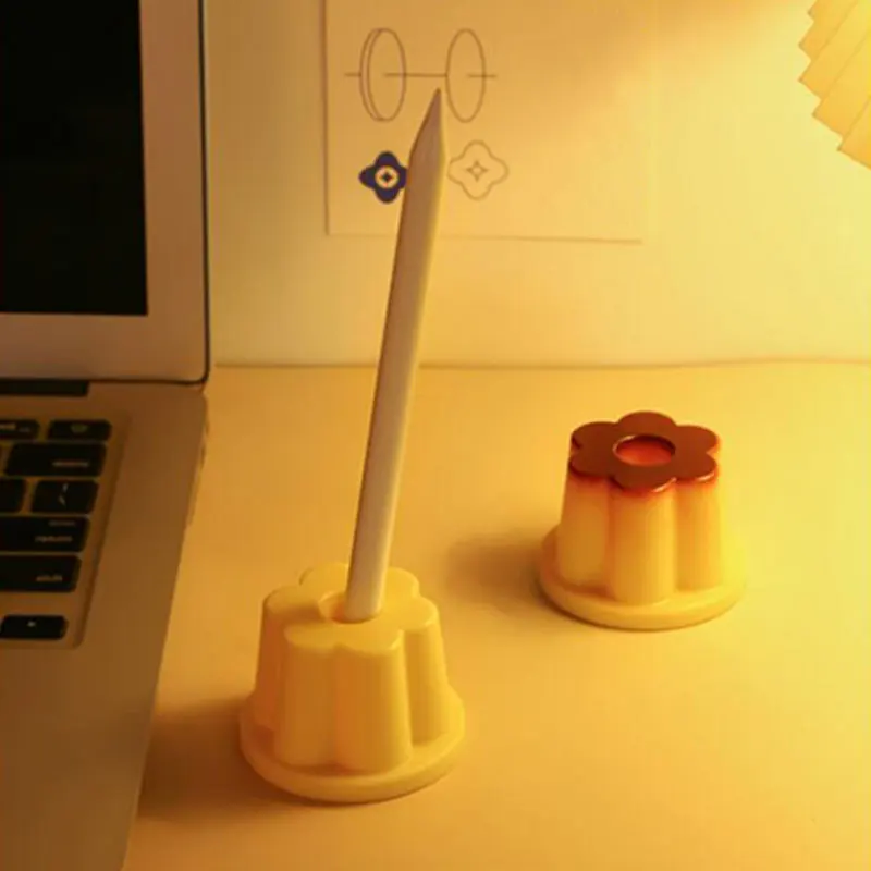 Cute Pudding Pen Cartridge Creative Desktop Decoration Supplies Girl Heart Ornaments Convenient And Good-looking pen holder pen and brush holder desk organizer desk storage rack