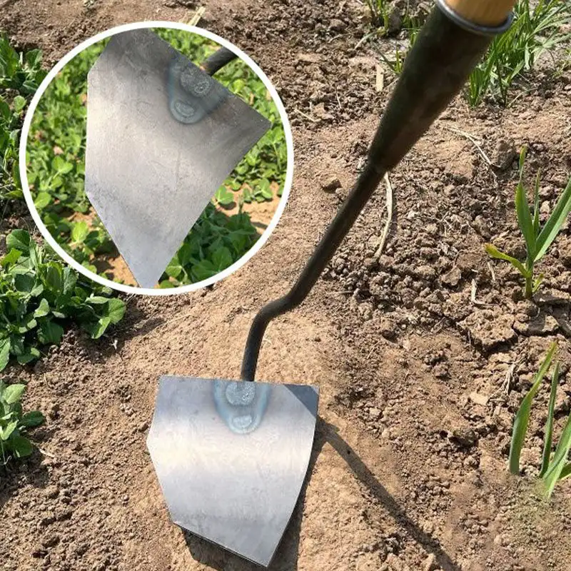 Thickened Manganese Steel Pointed Hoe Head Multifunctional Weeding Tool Hoe Tool Pointed Cultivator Sharp Garden Weeding Tool 2