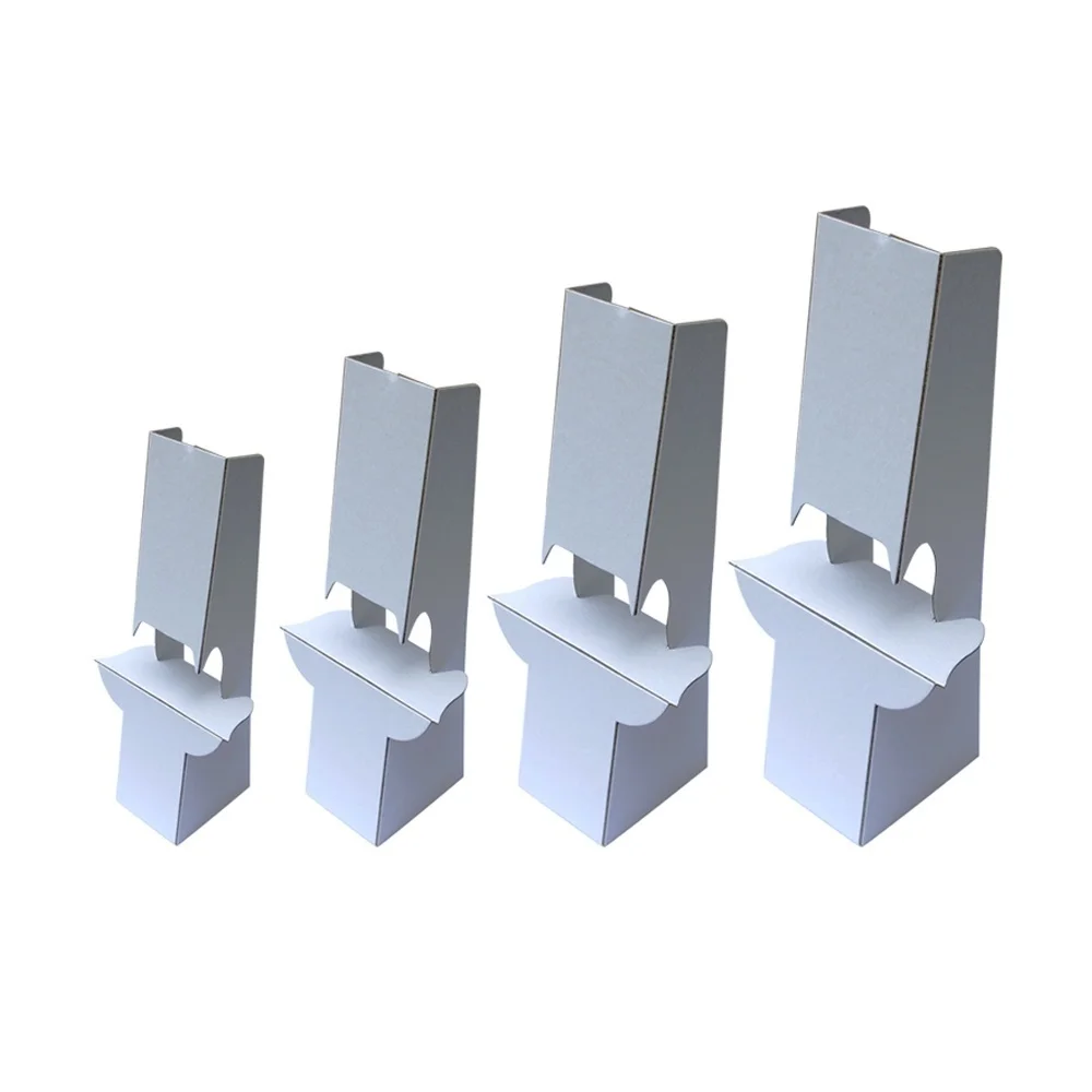 Paper Cardboard Sign Holder Stand Easel For Tabletops White And Black