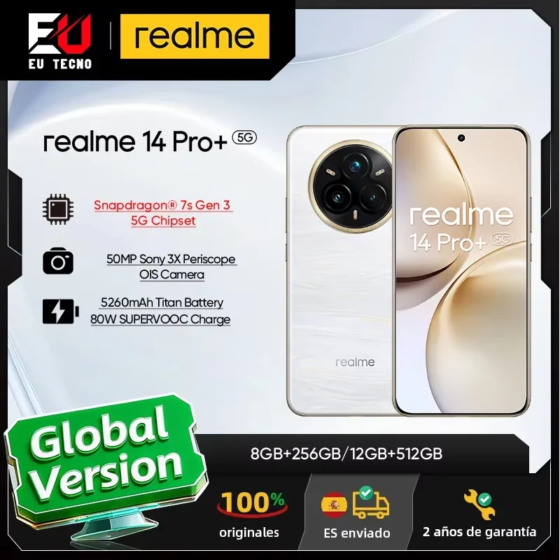 Smartfon Global Version realme 14 Pro Plus 5G z EU za $286.9 / ~1039zł