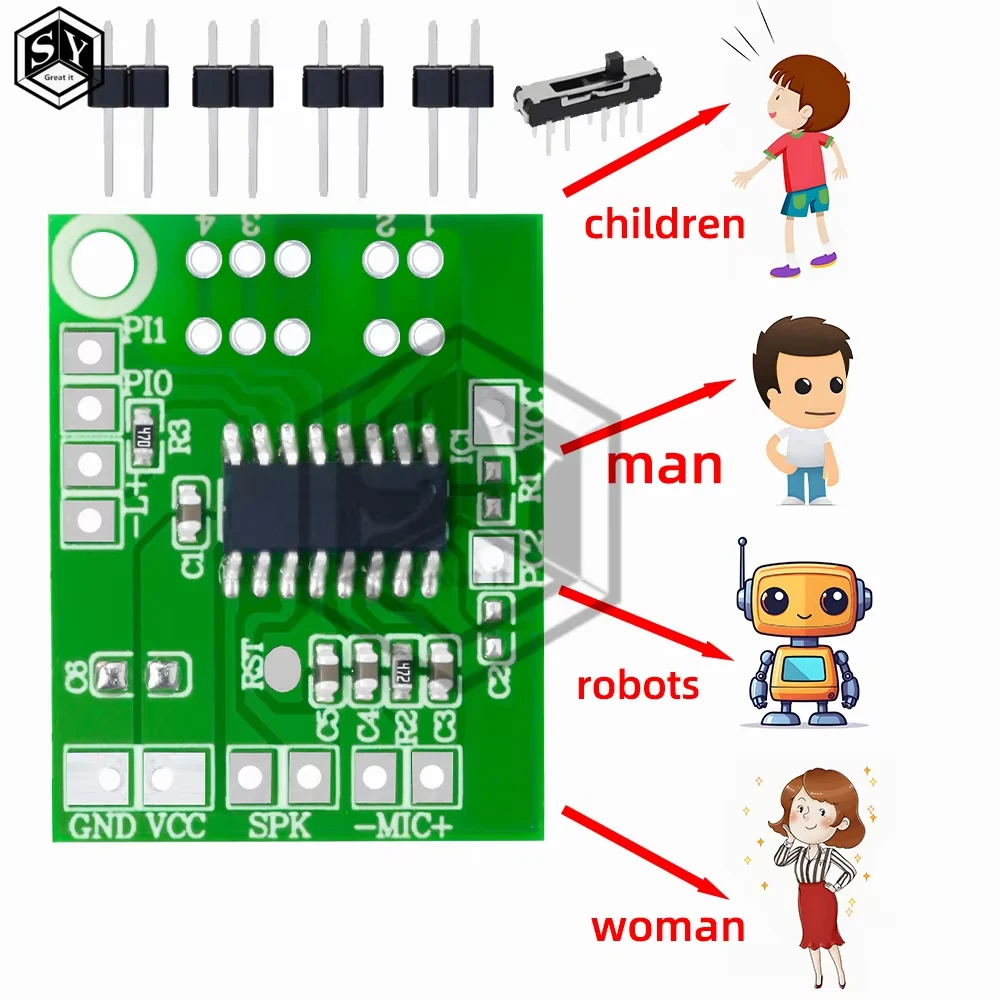 DIY Voice Changer Module – Real-Time Audio Effects for Creative Sound Modulation Projects