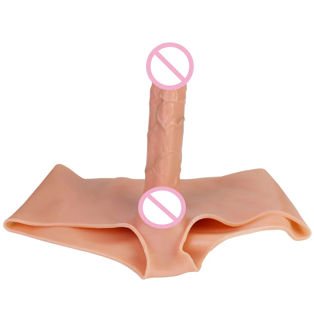 ORALSX Realistic Strap-on Dildo Pants High Elastic Wearable Solid Penis Anal Plug Sex Toys For Lesbian Woman Sexual Pleasure 18+