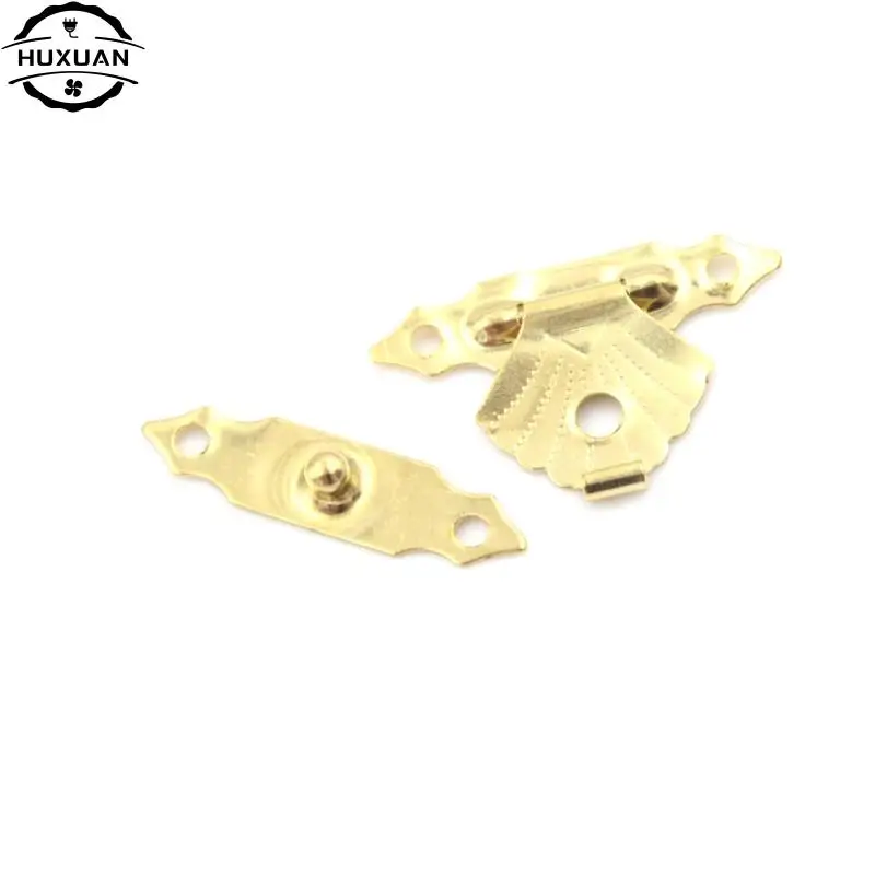 10pcs Jewelry Gift Box Decorative Hasp Latch Mini Antique Iron Sheet Wooden Case Hasp Home Finuture Buckle Clasp Lock No Screws furniture hardware jewelry box hasps decorative latches buckle clamp