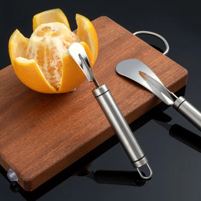 Newest Orange Peeler Stainless Steel Lemon Orange Peeler Practical Fruit Grapefruit Opener Cutter Kitchen Gadgets For Household