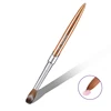 100% Pure Kolinsky Acrylic Nail Brush Oval Crimped Gold Handle Professional Salon Quality for Acrylic Powder Size 2-18# 1