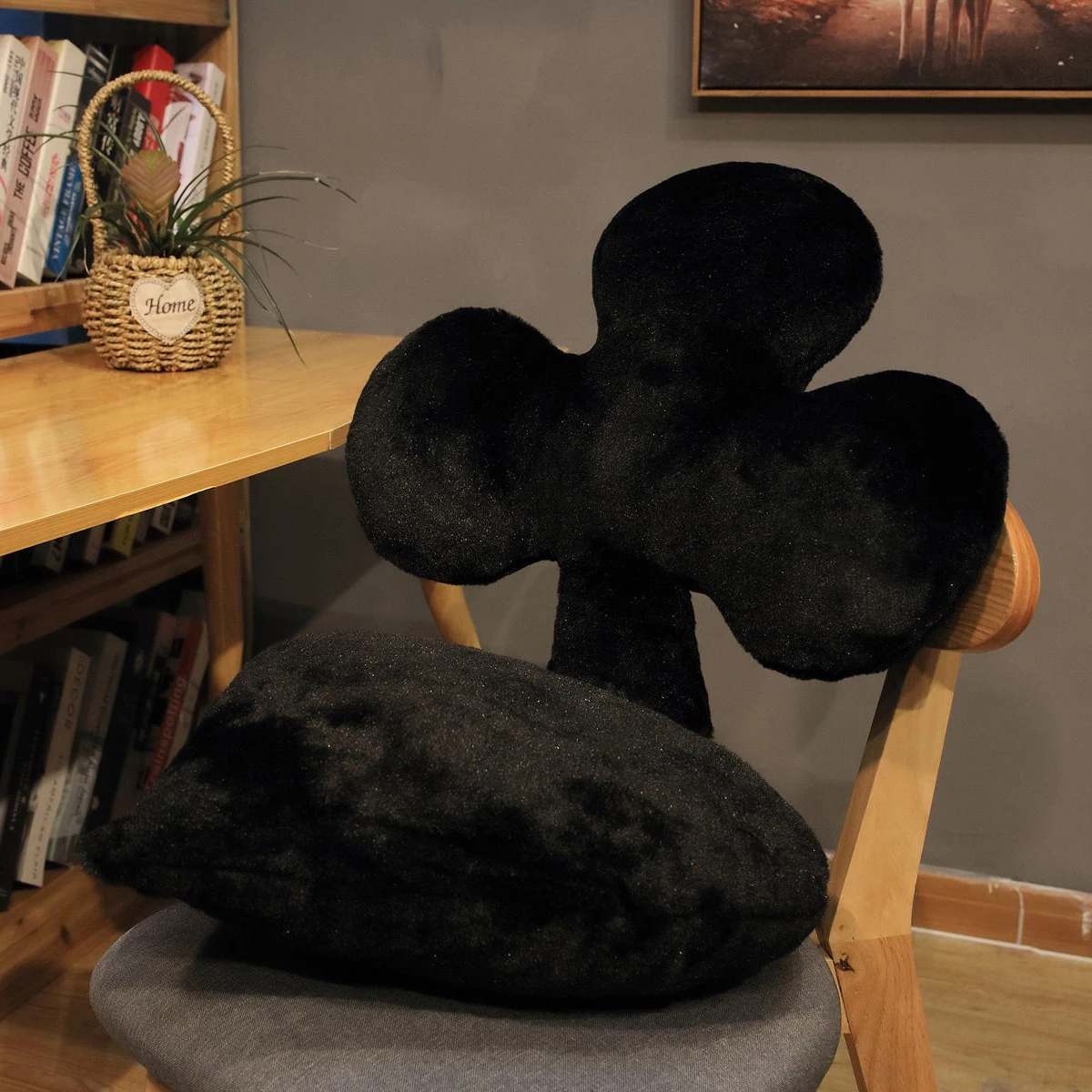1pc Poker Cards Plush Pillows Stuffed Red Heart Diamond Black Spade Club Soft Decorate For Sofa Chair Bed 5