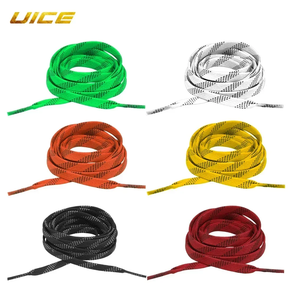 Ice Hockey Shoelaces 84/96/108/120in Box-Packed Ice Hockey Skate Laces  Dual Layer Braid Extra Reinforced Waxed Tip Shoelace 2