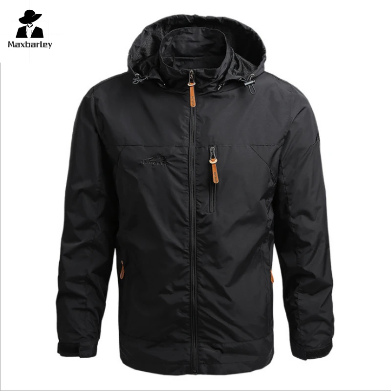 Spring Windbreaker Men's Retro Tactical Soft Shell Hooded Jacket Gorpcore Waterproof Flying MA-1 Jacket Casual Workwear new zorro original kerosene lighter retro creative pure copper shell windproof brass cigarette gasoline engine smoking gift box