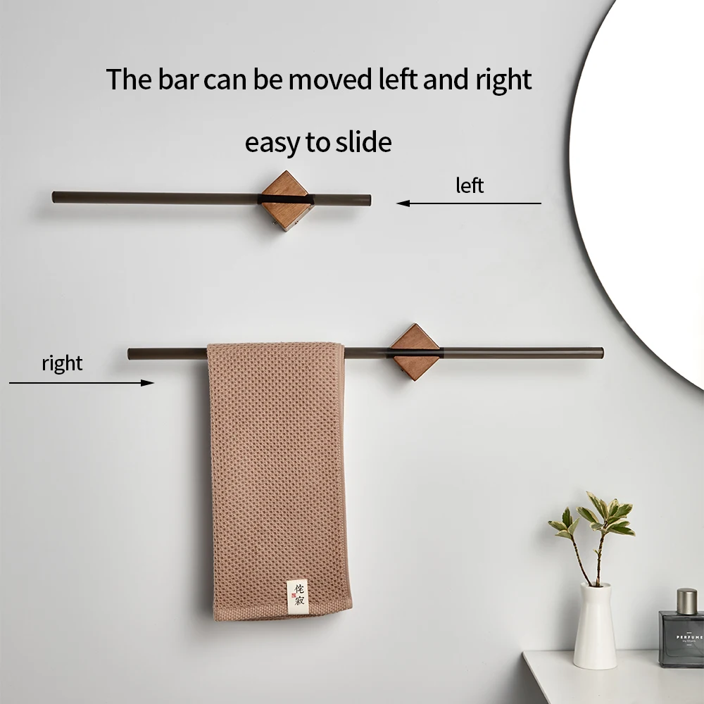 40/50cm Towel Rack Hanger Bath Wall Hanging Bars Acrylic Bathroom Shelf Kitchen Storage Rack towel rack towel holder bathroom facilities