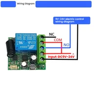 Universal DC 9-24V 9V 12V 24V 433Mhz RF Wireless Remote Control Switch Relay for Garage Door Door Electromagnetic Lock - Image 4