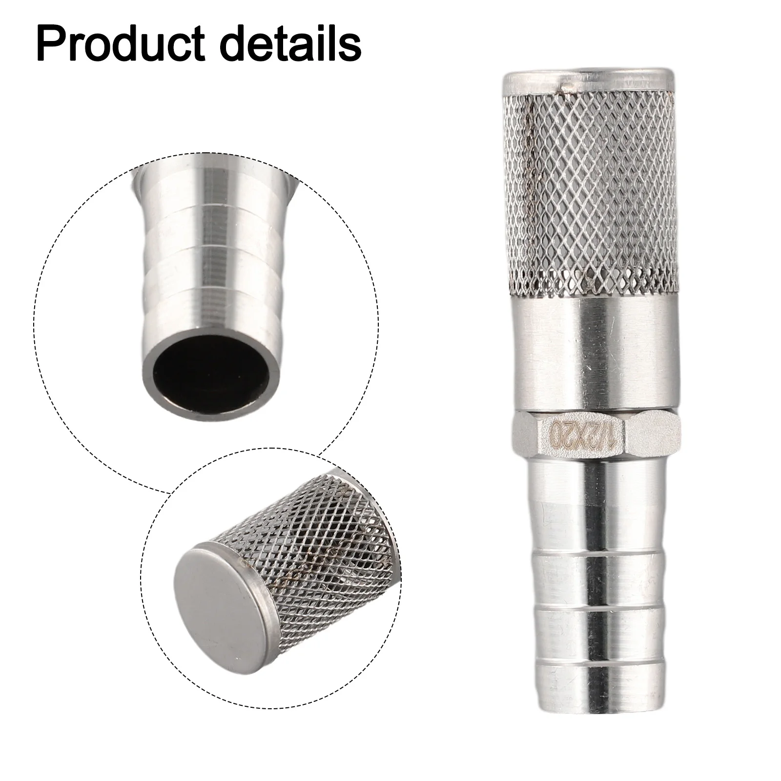 3 4 Inch Hose Filter Hose Barb 3 4 Strainer Filter Filtration 1.5mm Mesh Hole Stainless Steel For Pump Fuel Gas