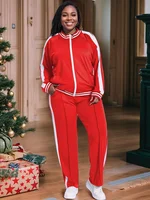 Wmstar femmes survêtement 2 pièces ensembles grande taille Jogging en gros à manches longues chemises pantalons décontracté sportif correspondant survêtement 3