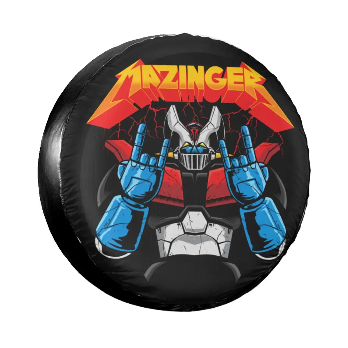 windshield cover for sun Goldorak Grendizer Spare Wheel Tire Cover Case Bag Pouch for Jeep Pajero Anime UFO Robot Goldrake Dust-Proof Vehicle Accessories Tire Cover Car Covers