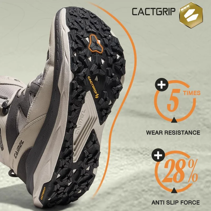 GOLDEN CAMEL 스포츠 신발 남성 여성 하이킹 부츠 미끄럼 방지 내마모성 방수 높이 증가 등산 트레킹 신발