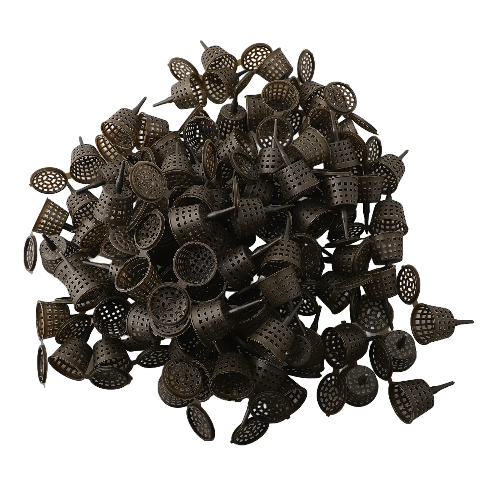 Plant Fertilizer Baskets With Lid Orchid Cultivate Park Root Nursery Pots Bonsai Portable Automatic Fertilizer Pot Box 100Pcs fertilizer basket box