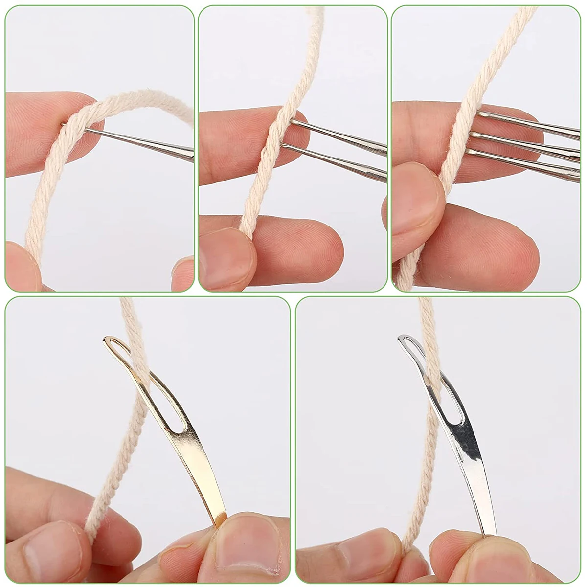 5Pcs Dreadlock Crochet Hook Tool Kit Braid Hair Dreadlocks Needle Weaving Crochet DIY Braid Hair Weaving Tool for Craft