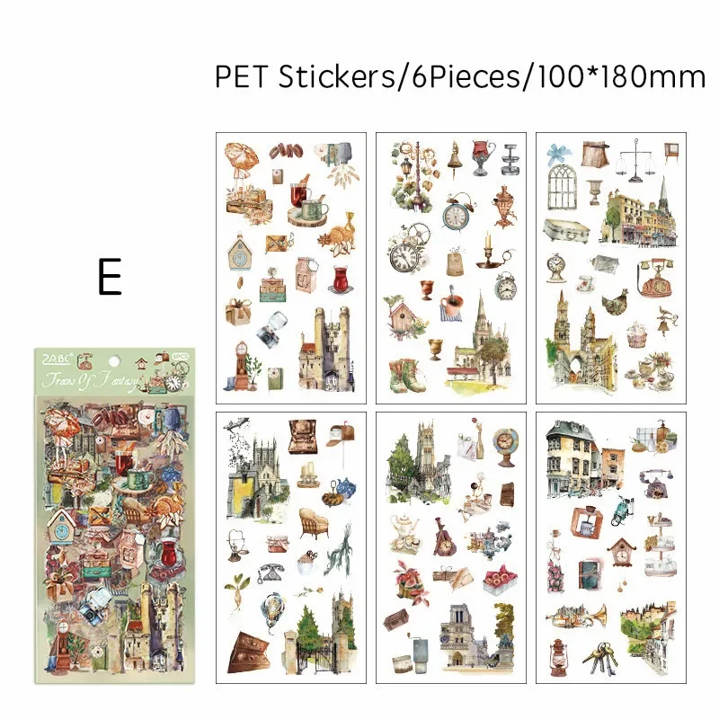 Mini adesivi per scrapbooking, lettere vintage, 104 adesivi fai da te, lettere retrò per album fotografici, calendari, cassette postali, valigie, arti e mestieri, quaderni, diari