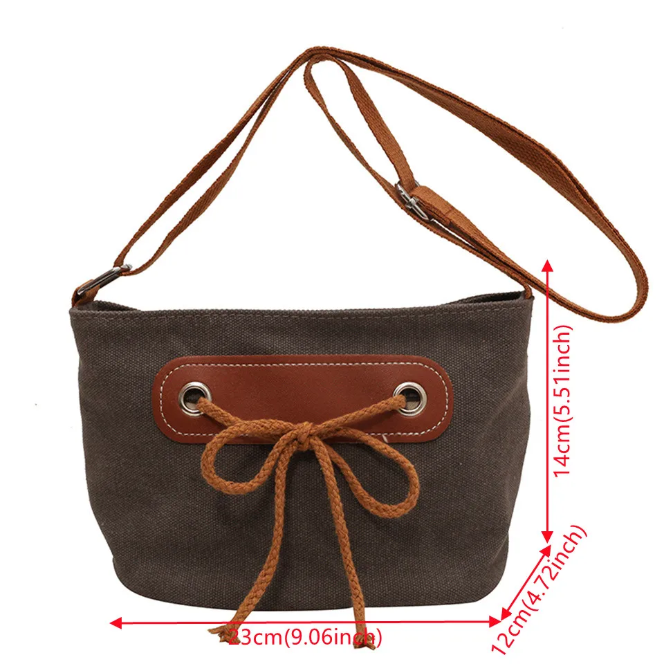 Casual Women Canvas Shoulder Bag Tote Handbags Large Capacity Crossbody Bags For Women Top-handle Travel Shoulder Bags